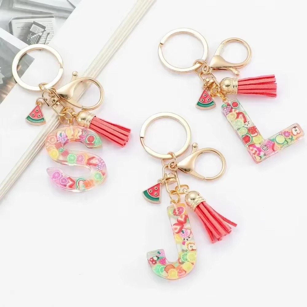 Personalized A-Z Key Ring Buck - Monogram Keychain Leather recension och pris