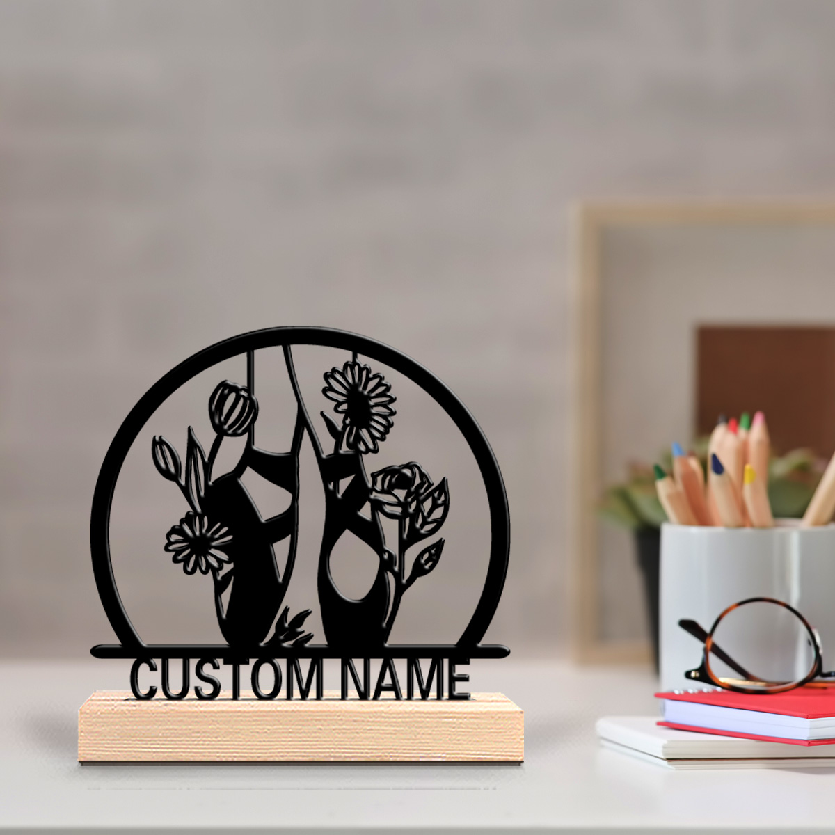 1pc beautiful personalized bal - Engraved Wood Frame recension och pris