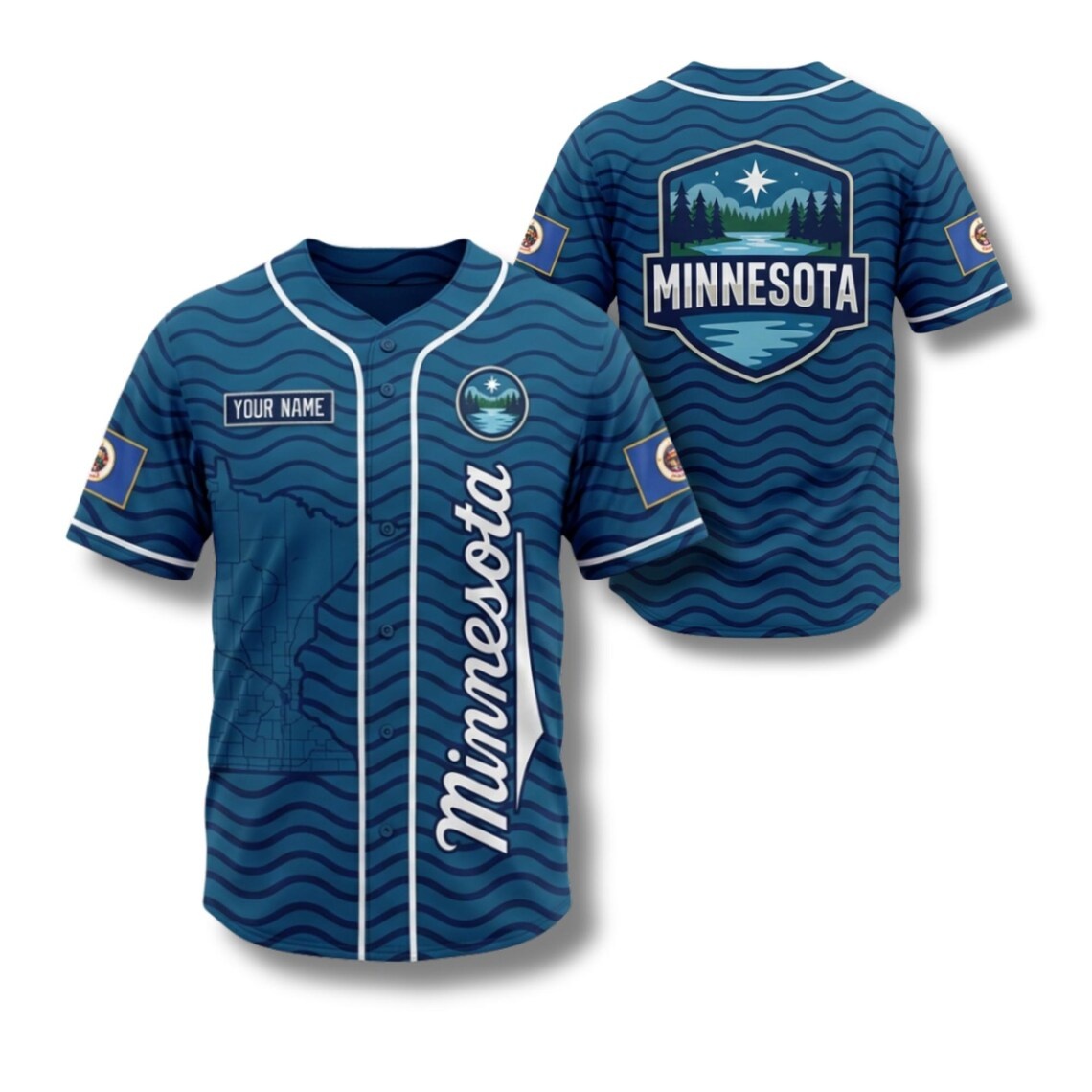 Custom Minnesota Baseball Jers - Custom Star Map recension och pris