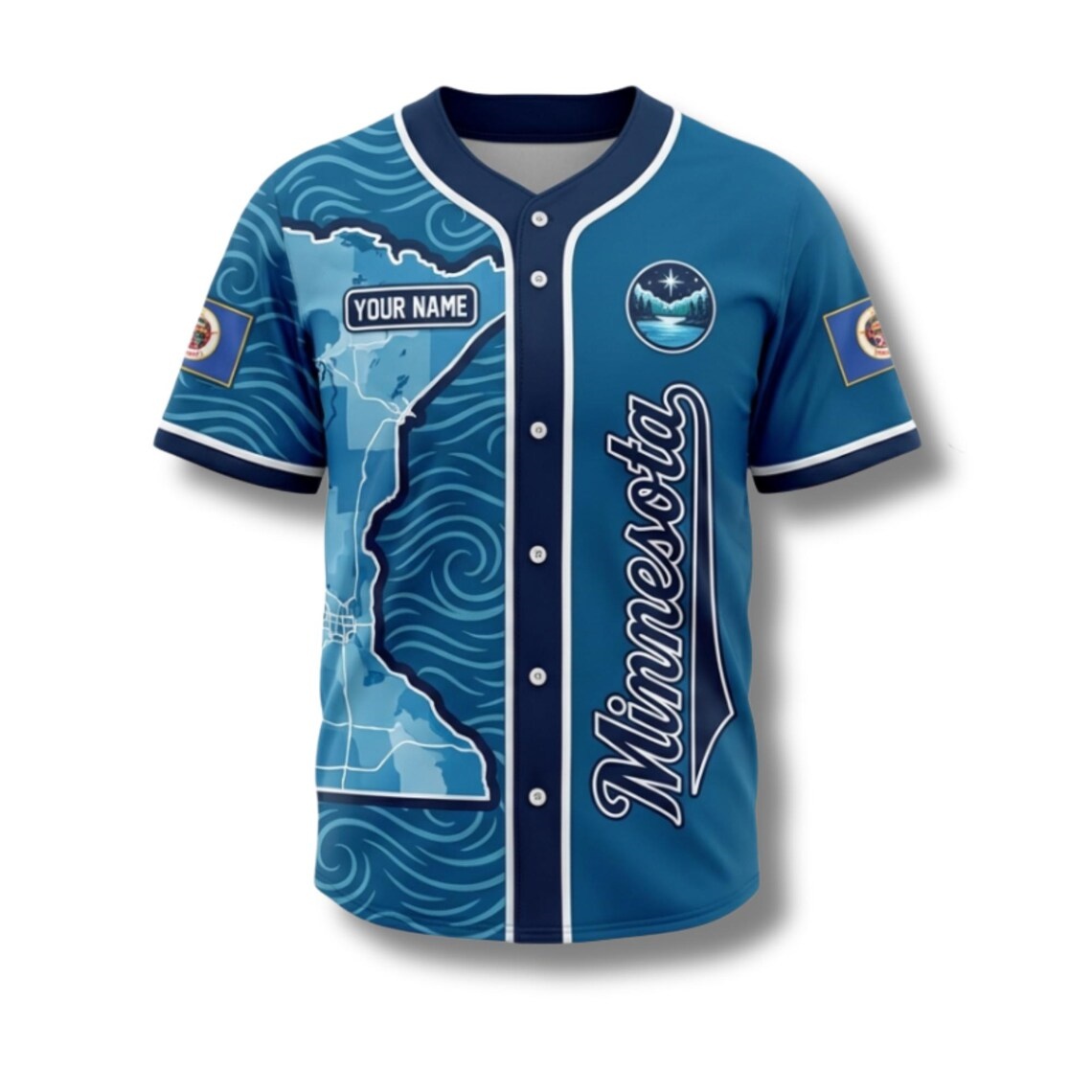 Custom Minnesota Baseball Jers - Custom Star Map recension och pris