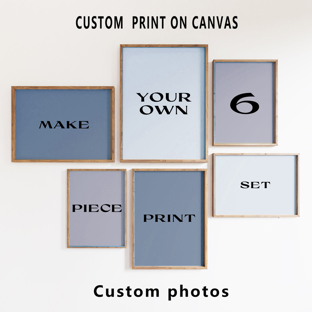 6pcs/set Custom Canvas Prints  - Pet Portrait Custom recension och pris