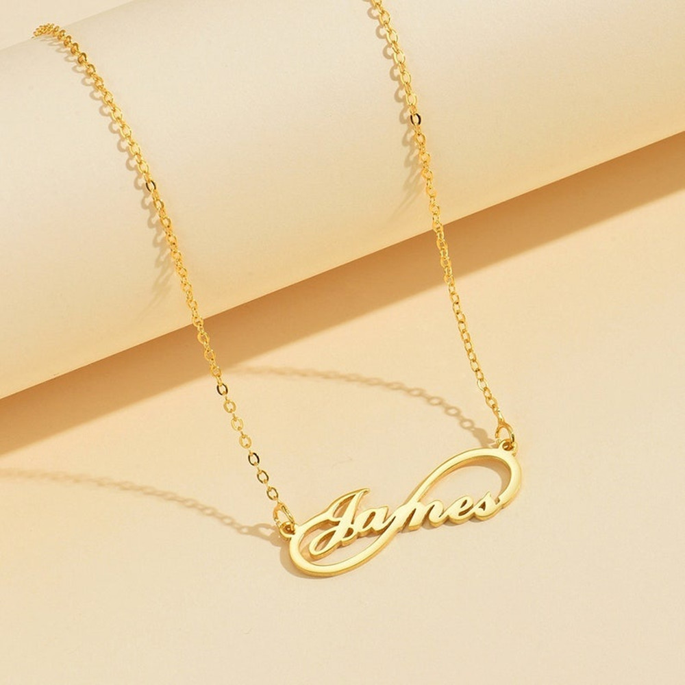 Custom Infinity Name Necklace  - Birth Flower Necklace recension och pris